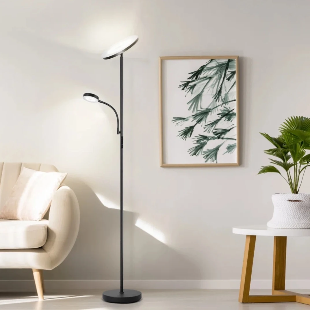 Adjustable Floor Lamp with Reading Light - photo 3