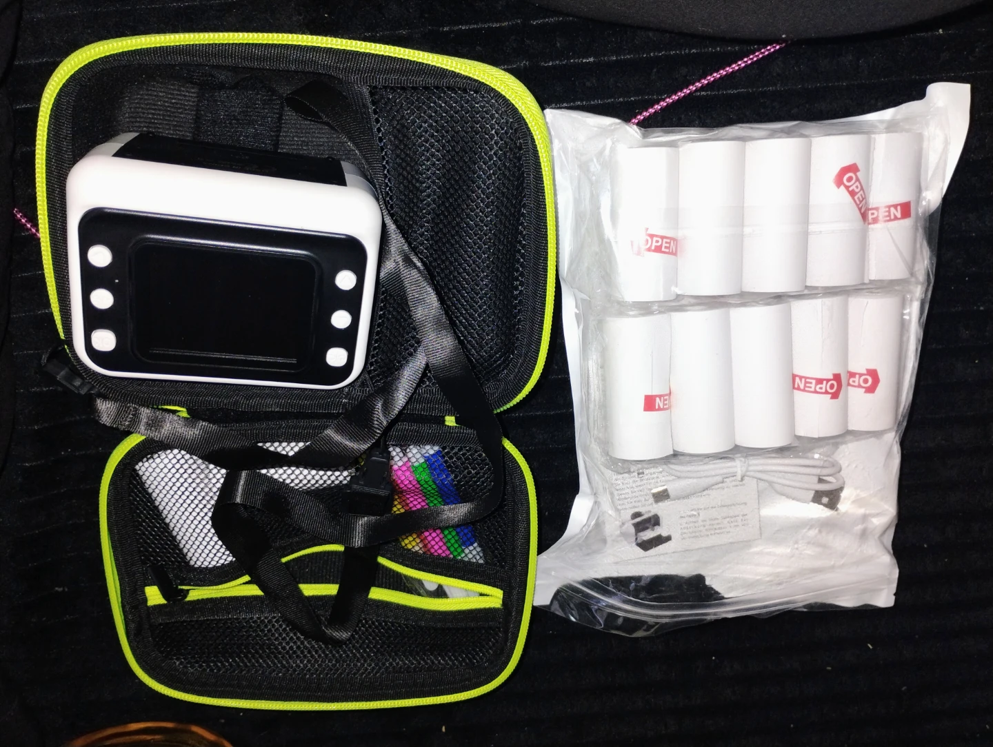 Kids Instant Print Camera with 16 Rolls of Paper