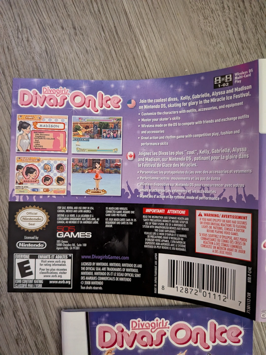 Divagirls Divas On Ice Nintendo DS Game - photo 2