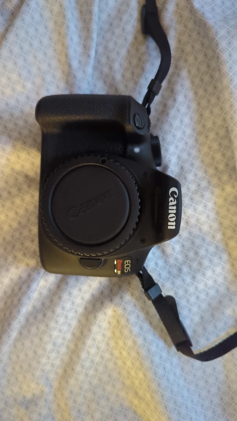 Canon Rebel T6 DSLR Camera w/ 18-55mm, 75-300 mm Lens & Charger
