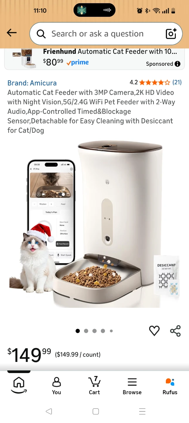Amicura F1 Pro Smart Pet Feeder