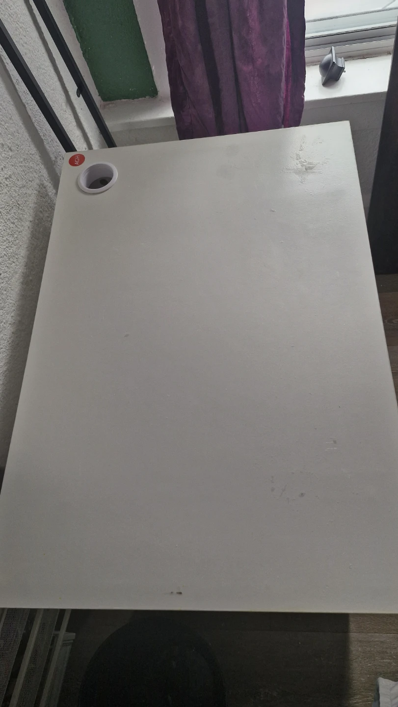 White Desk with Drawer - photo 3