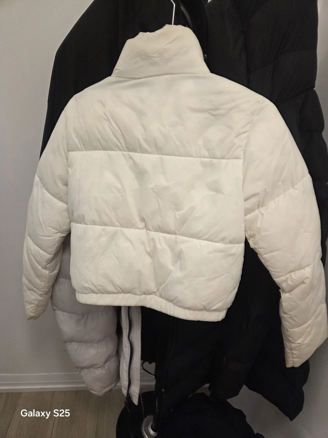 White Cropped Puffer Jacket - photo 4