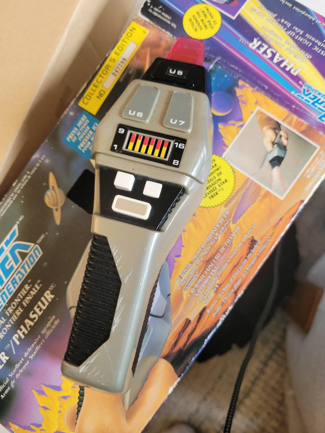 Star Trek The Next Generation Phaser - 1992 Playmates - photo 3