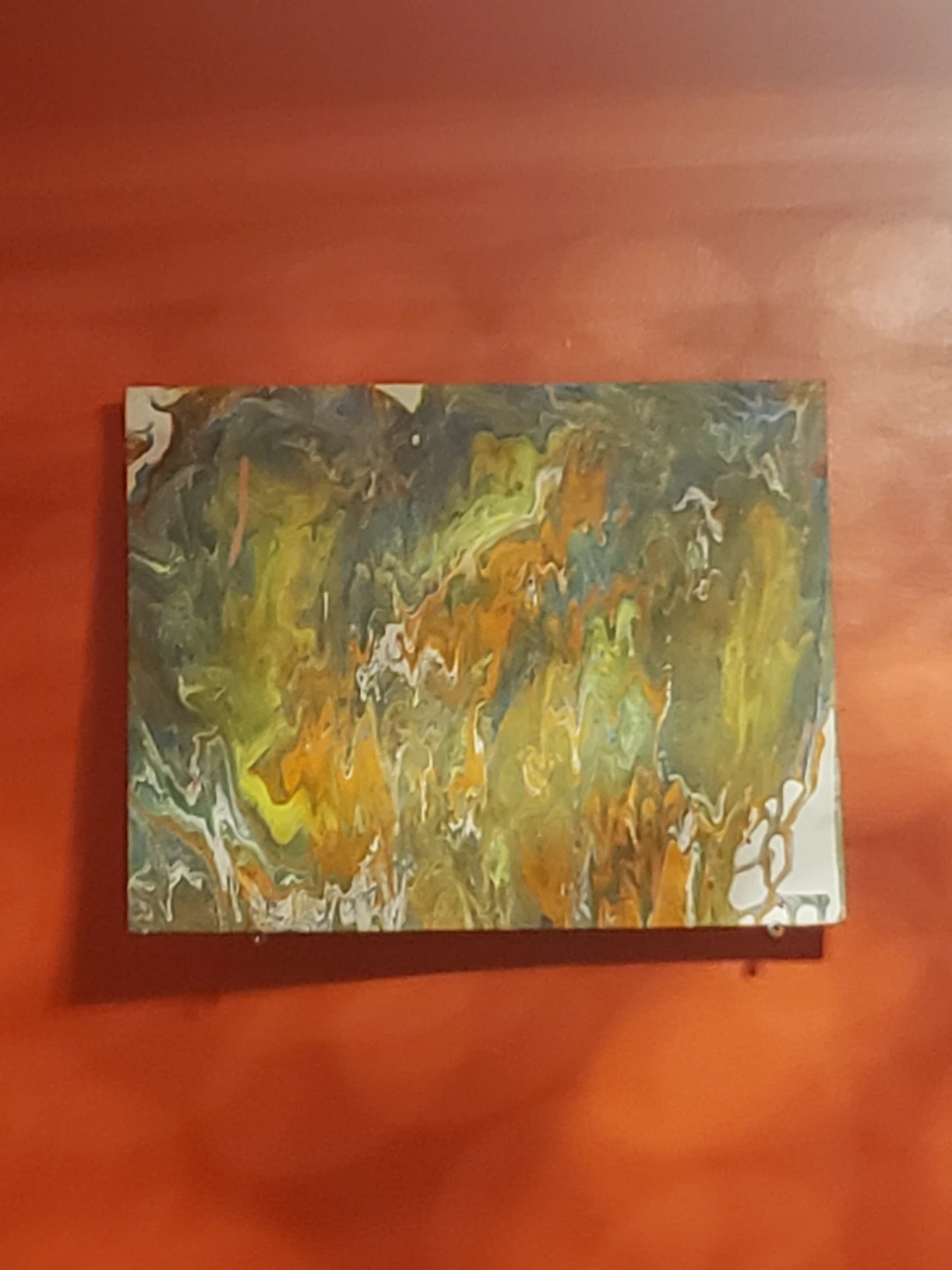 Abstract Pour Painting