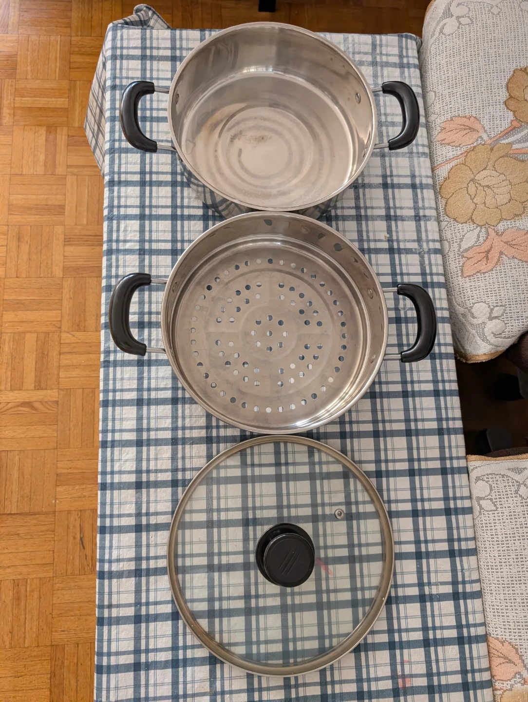 Stainless Steel Steamer Pot with Lid - photo 2
