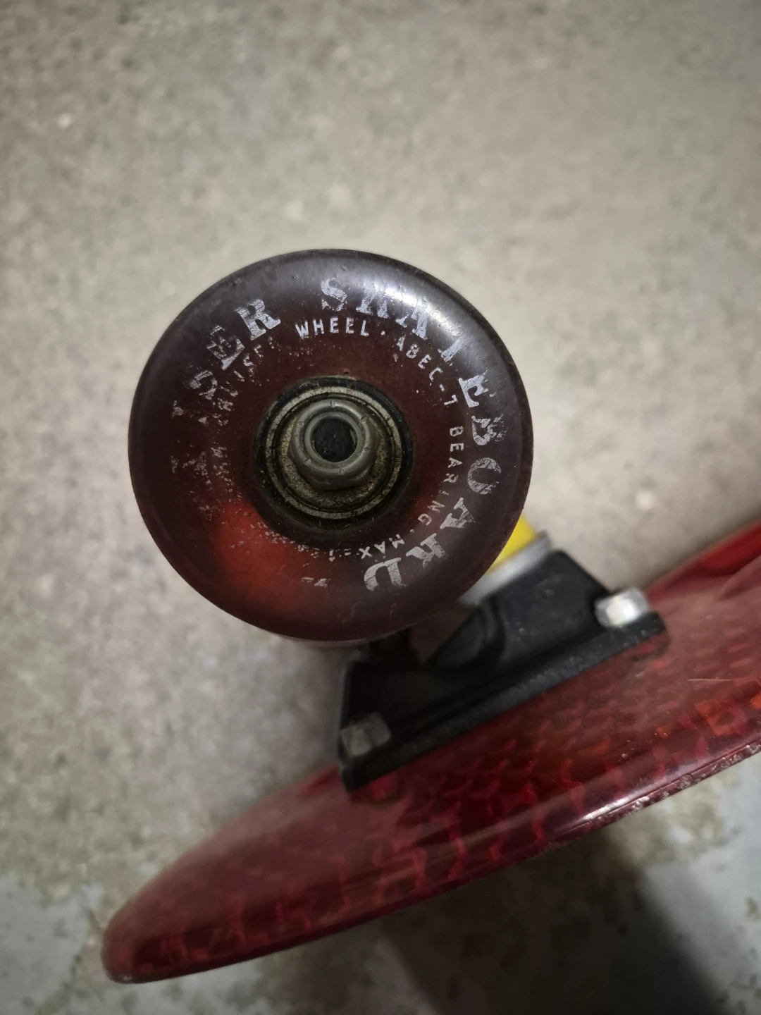 Cruiser Skateboard Red Translucent - photo 2
