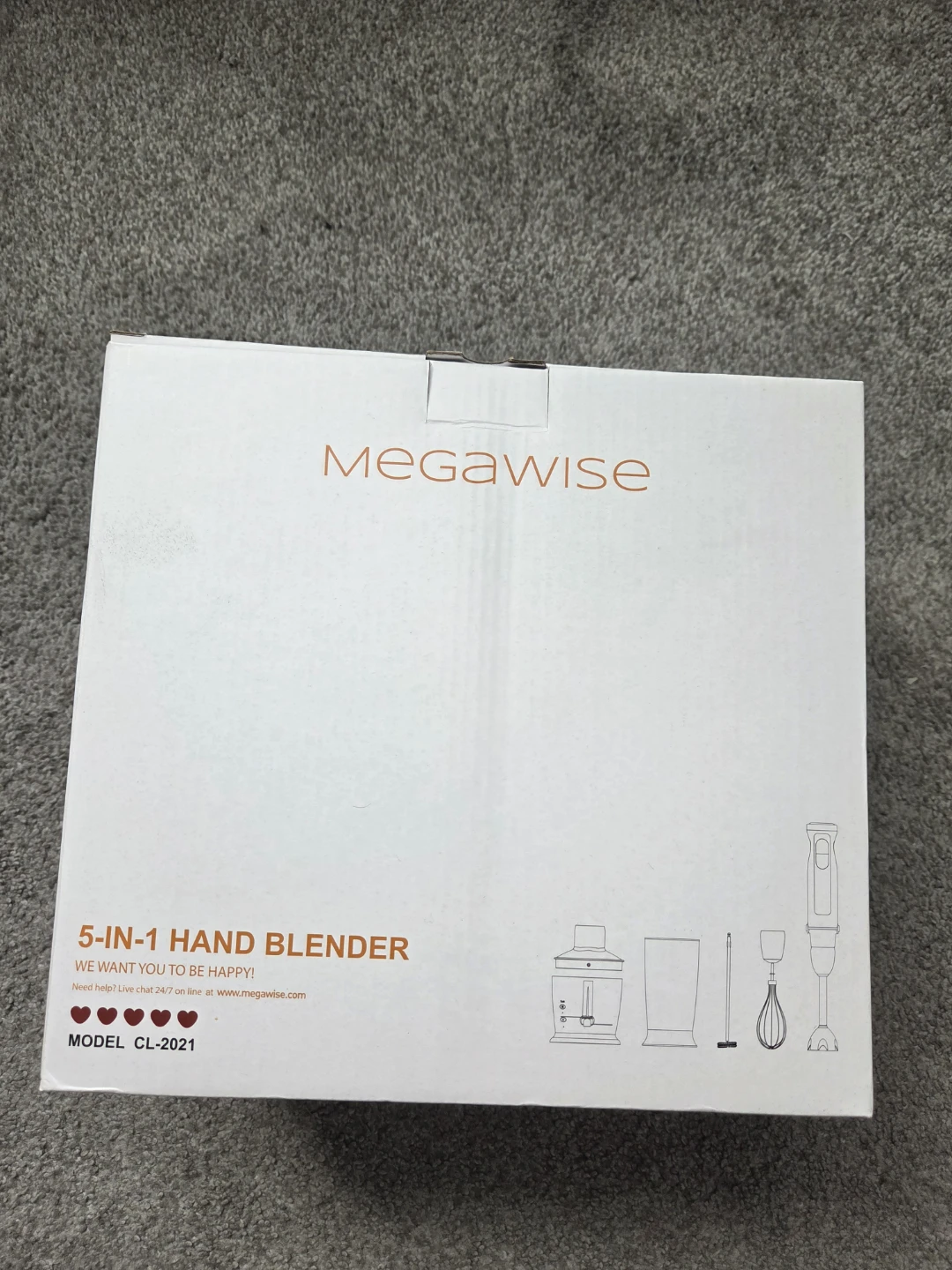 MegaWise 5-in-1 Hand Blender CL-2021