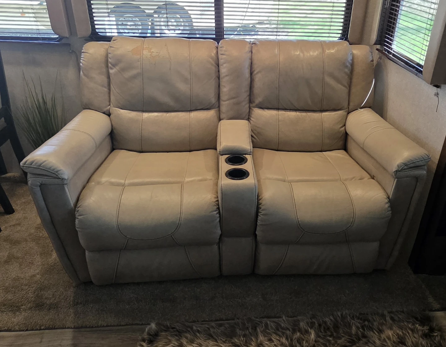 Leather Loveseat Recliner