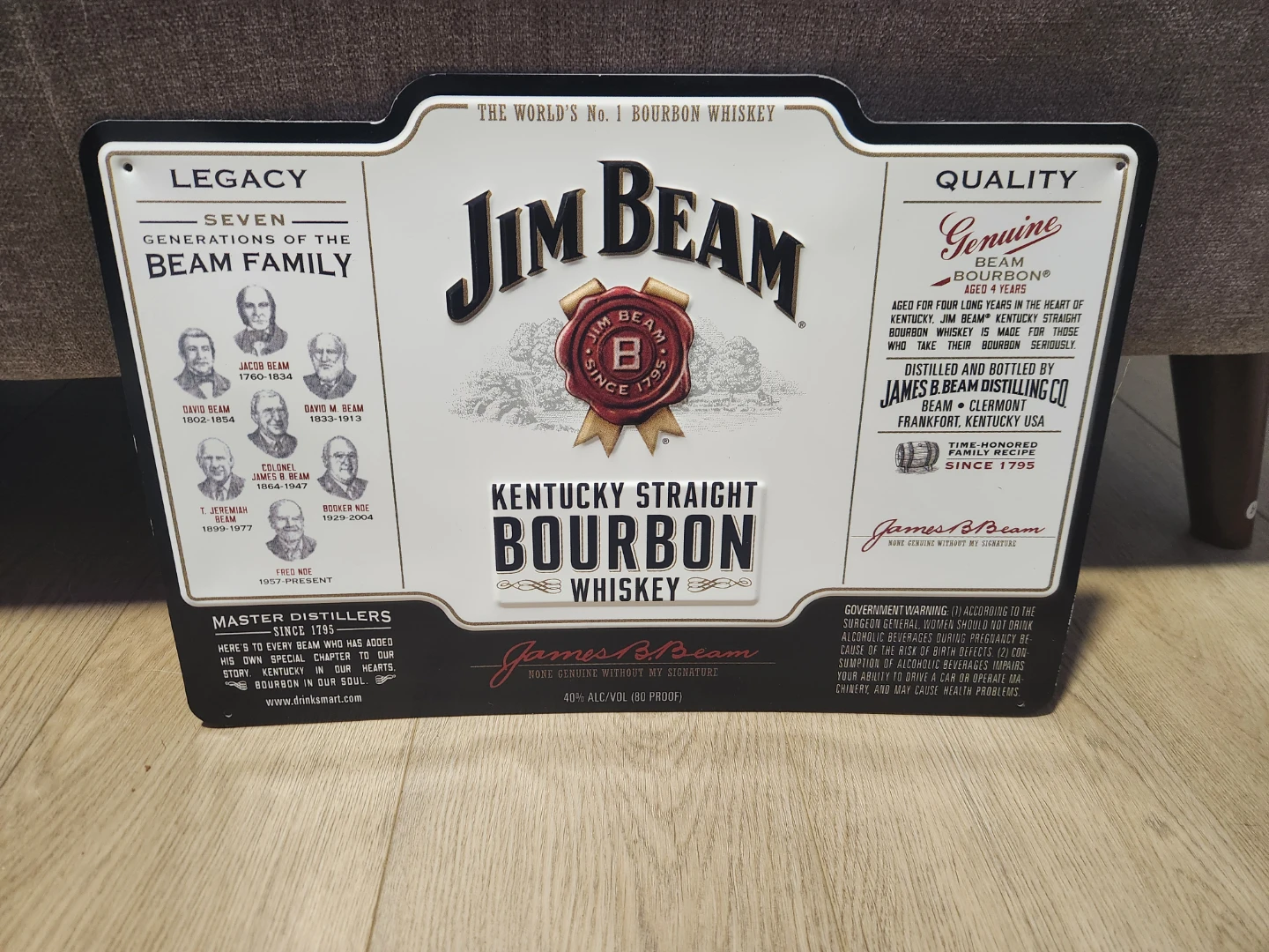 Jim Beam Sign