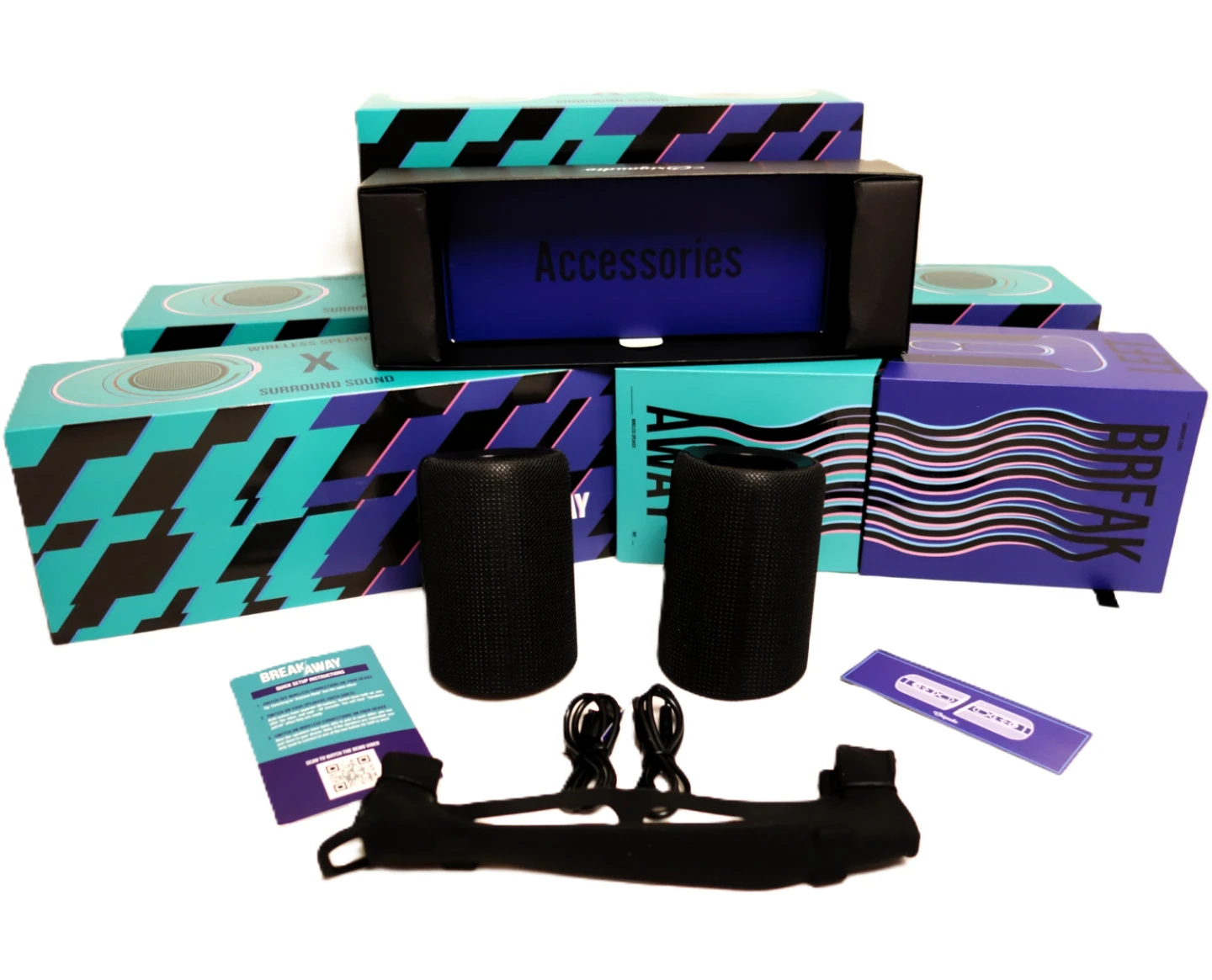 New Origaudio 3-in-1 Breakaway Wireless Bluetooth Speakers