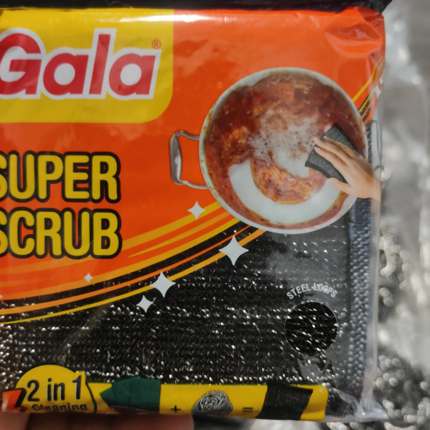 Gala Super Scrub Steel Loops Scouring Pads - photo 2