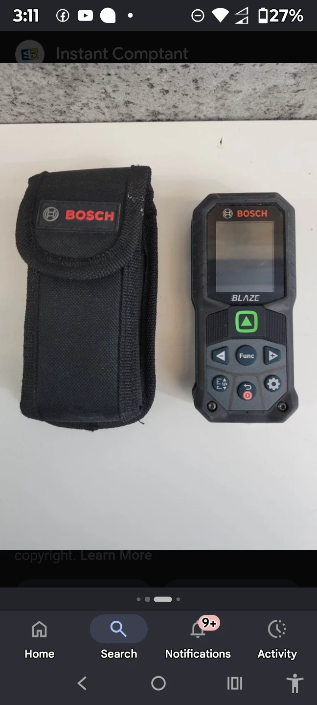Bosch Blaze BLUETOOTH Laser Measure