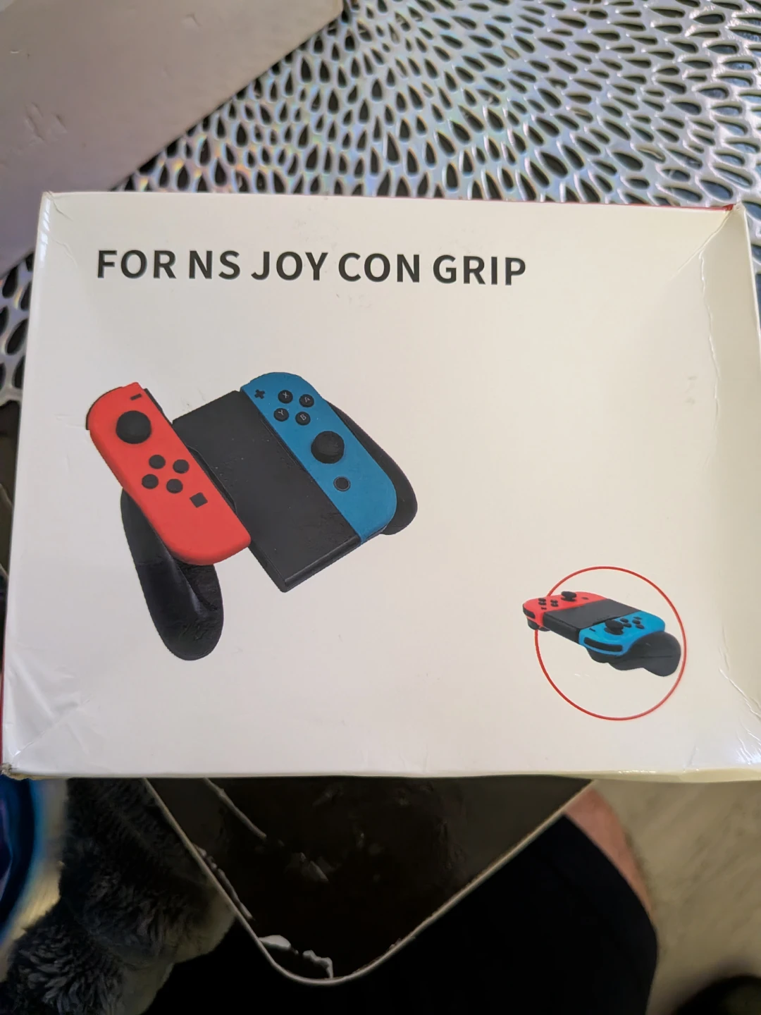 Nintendo Switch Joy Con Grip with Floral Cat Design - photo 2