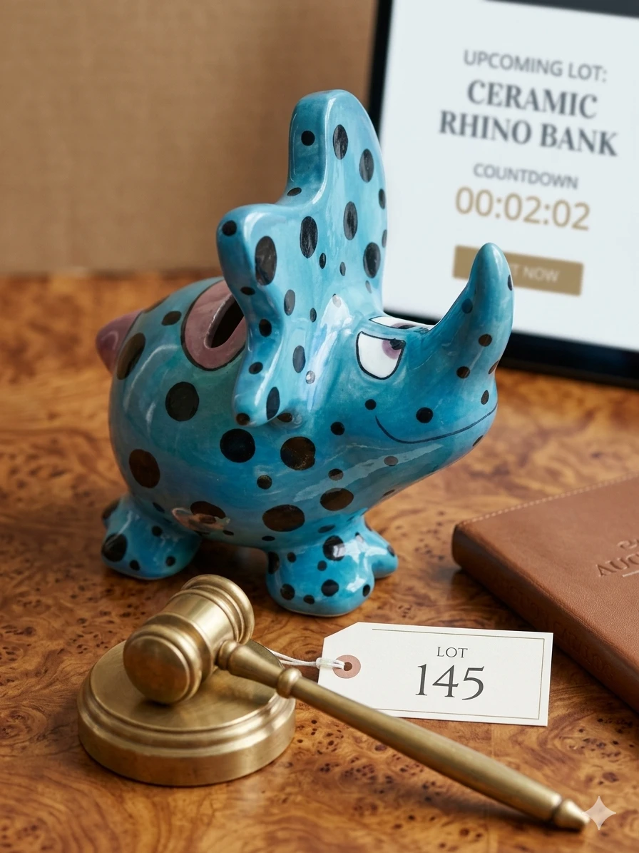 Bella Casa by Ganz Ceramic Triceratops Dinosaur Coin Bank - photo 4