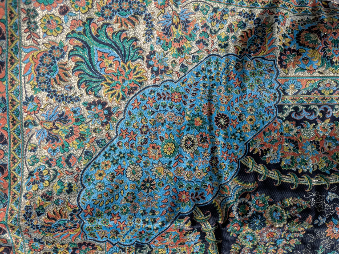 Intricate Floral Pattern Throw or Wall Hanging - photo 3