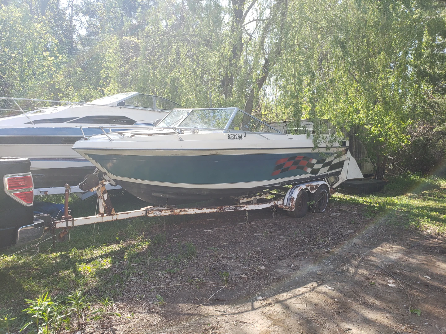 Boat and trailer