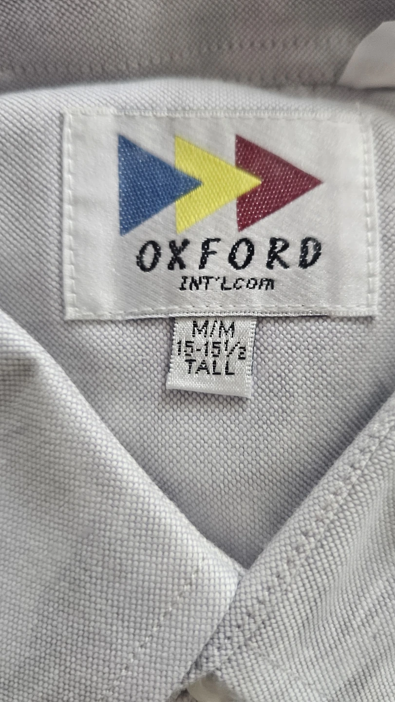 2 Oxford International Shirts M/M Tall - Grey & Blue - photo 2