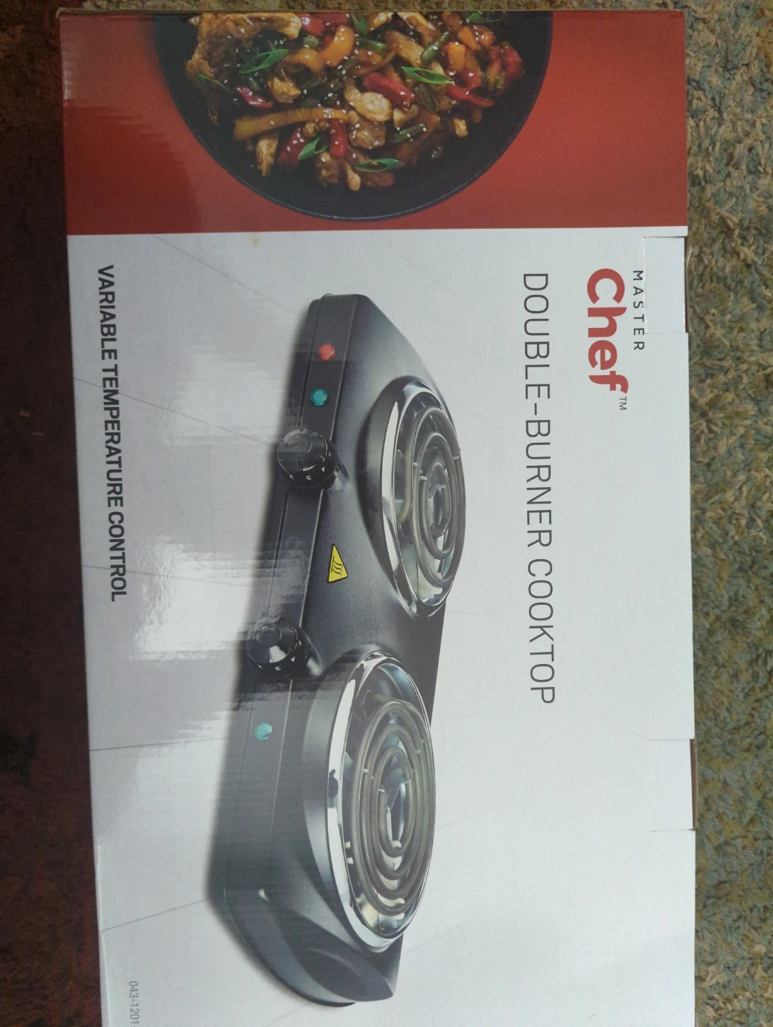 Master Chef Double-Burner Cooktop