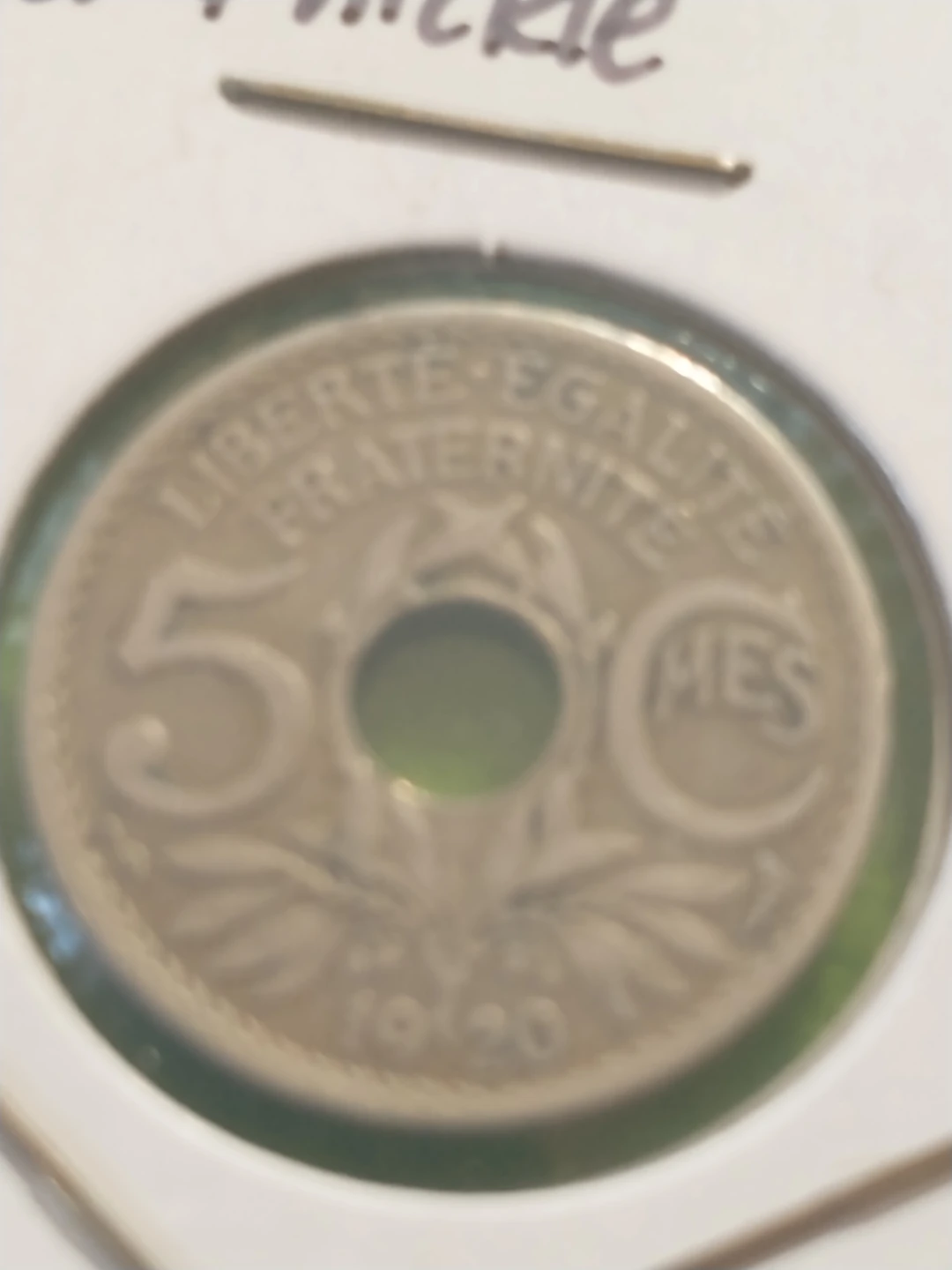 France 5 Centimes Coin - 1920 - photo 2