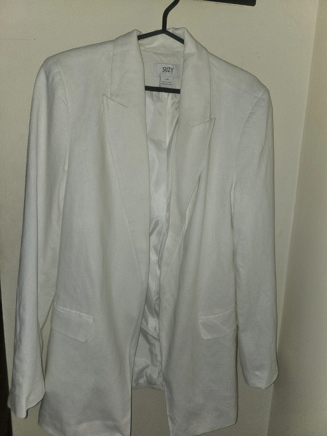 Suzy Shier White Blazer - Size L