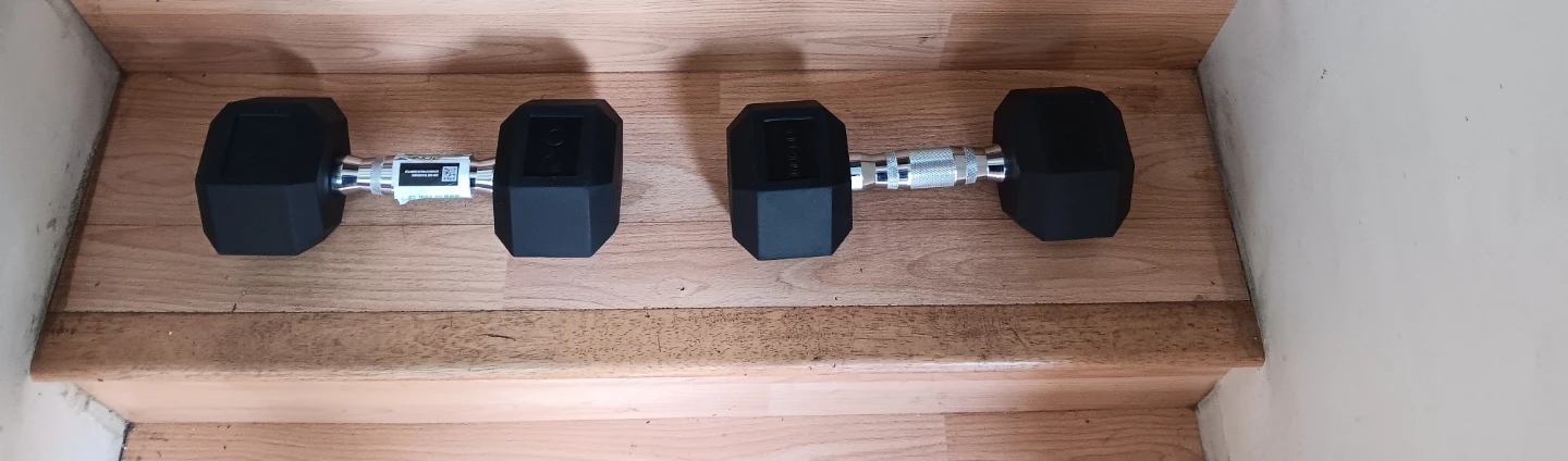 Hex Dumbbell Set two 20 pair
