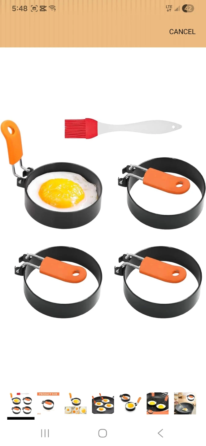 Egg Rings & Brush Set - photo 2