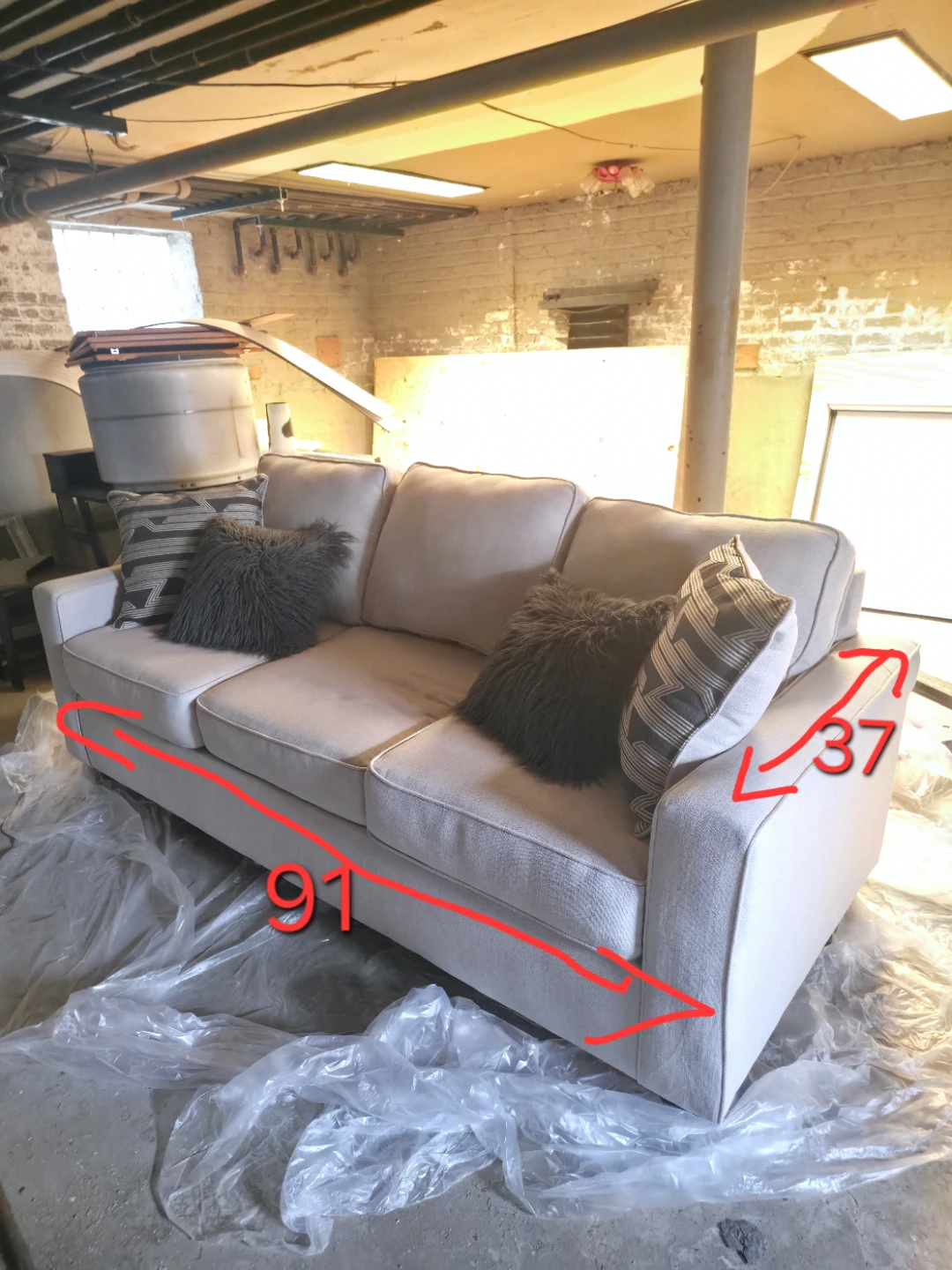 Modern 3-Seater Sofa – Like New! (Only 1 month of use)