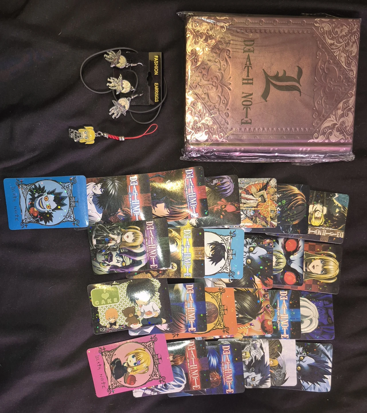Death Note Manga / Anime Jewellry, Notebook and Stickers Set