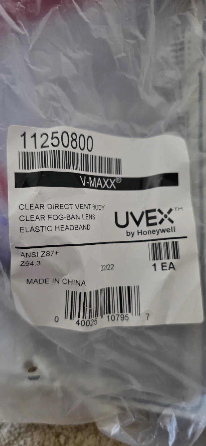UVEX by Honeywell V-MAXX Safety Goggles - photo 2