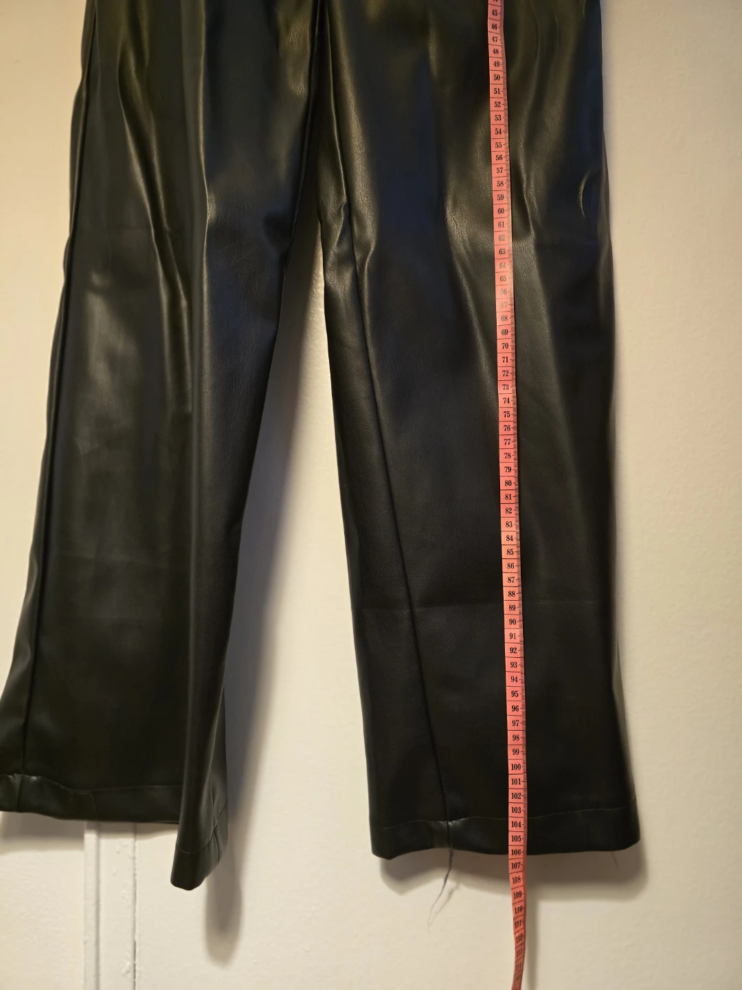 Black Faux Leather Pants - photo 2