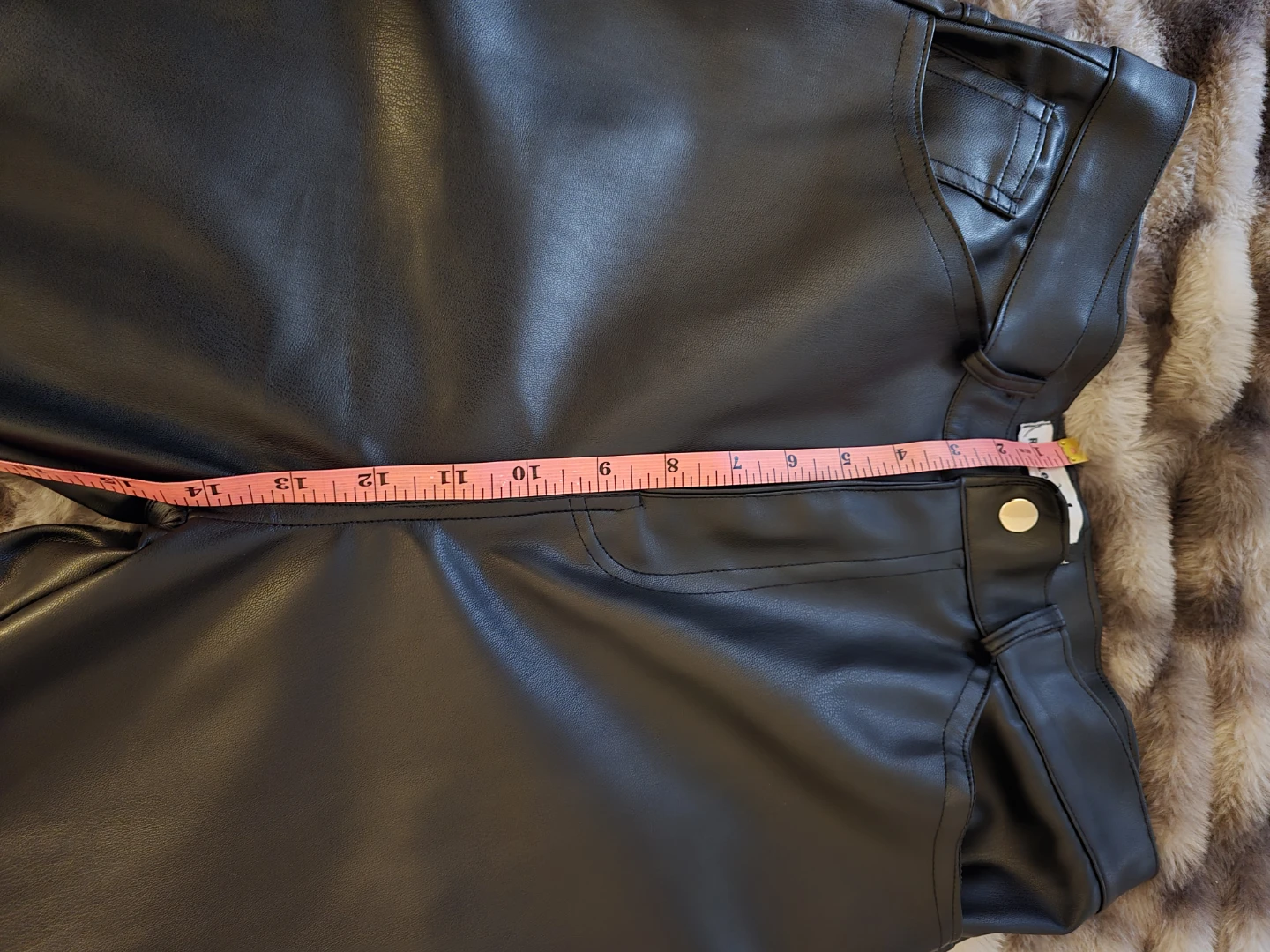 Black Faux Leather Pants - photo 5