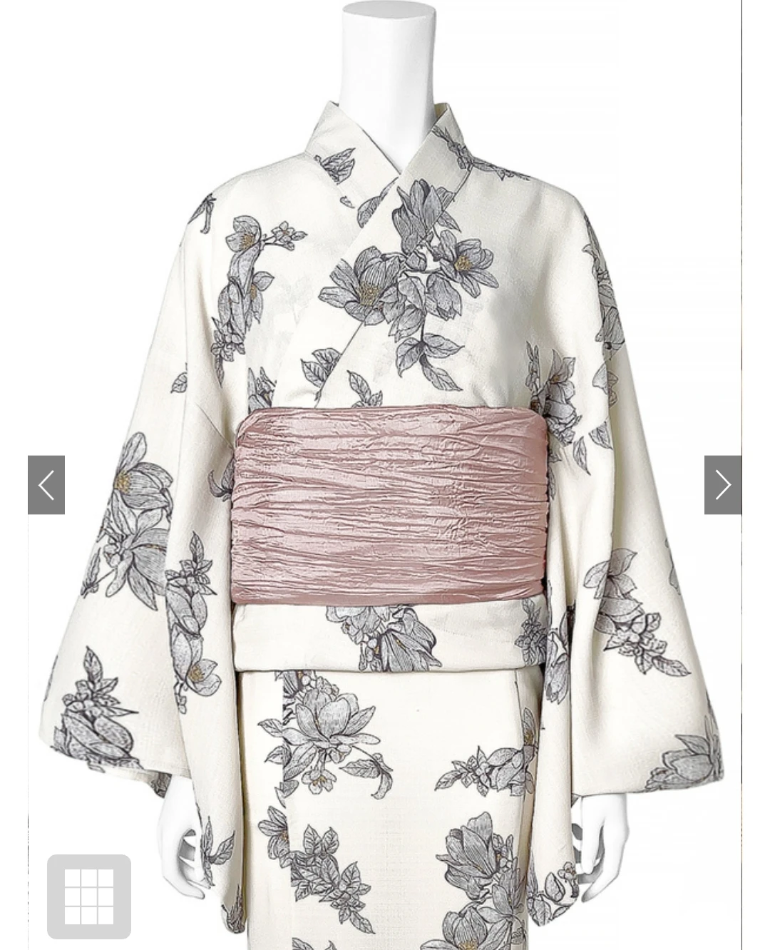2 Piece Japanese Yukata Dress Set with belt - photo 2