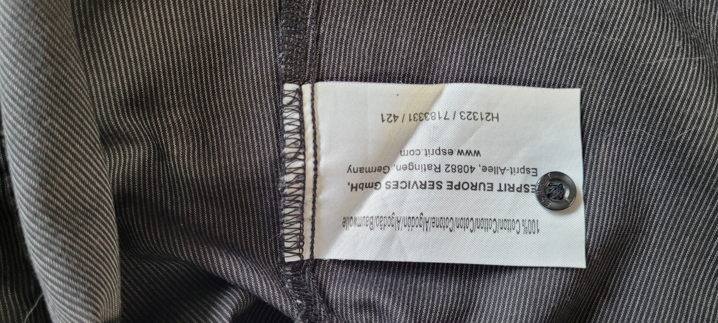 Esprit Women's Button-Up Shirt - Dark Grey Stripe - Size EUR 40 - photo 2