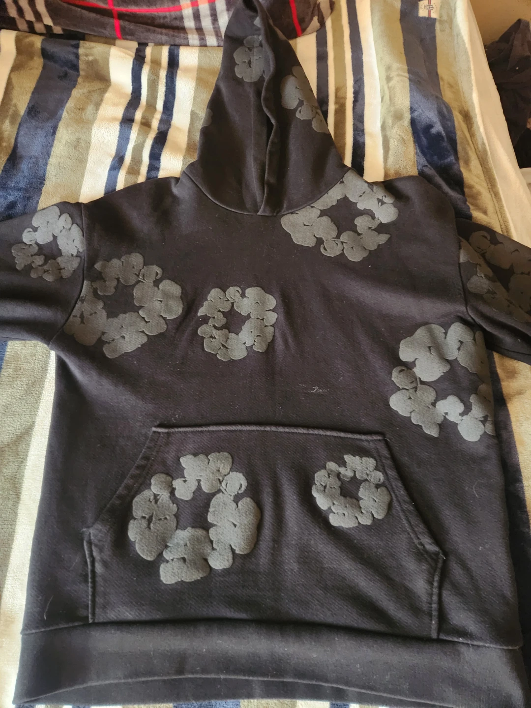 Black denim tears hoodie