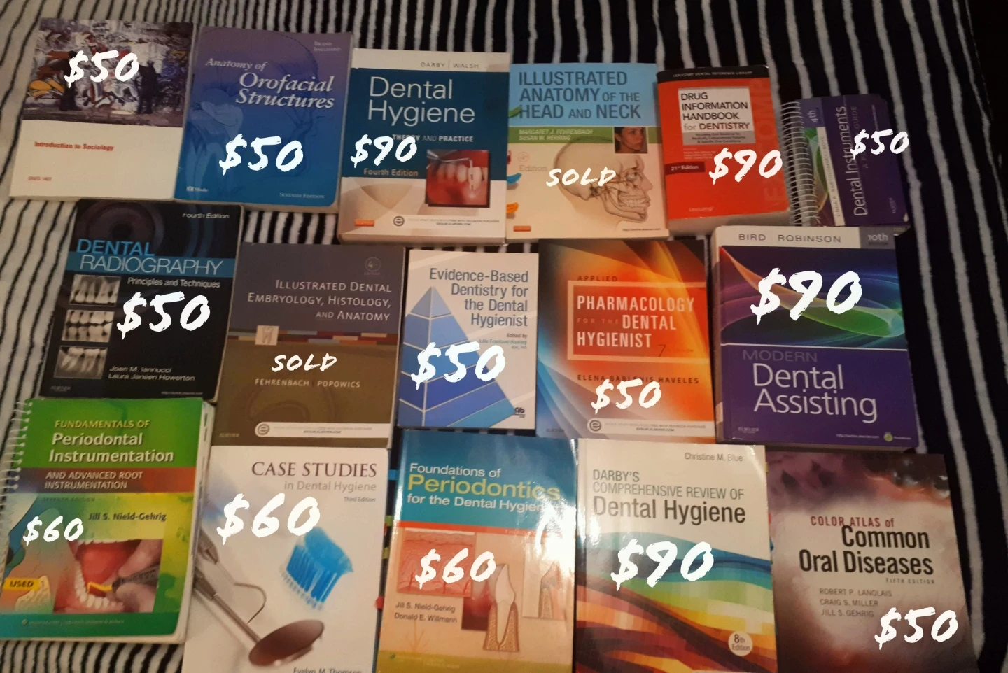 Dental Hygiene Textbook Bundle - Various Titles