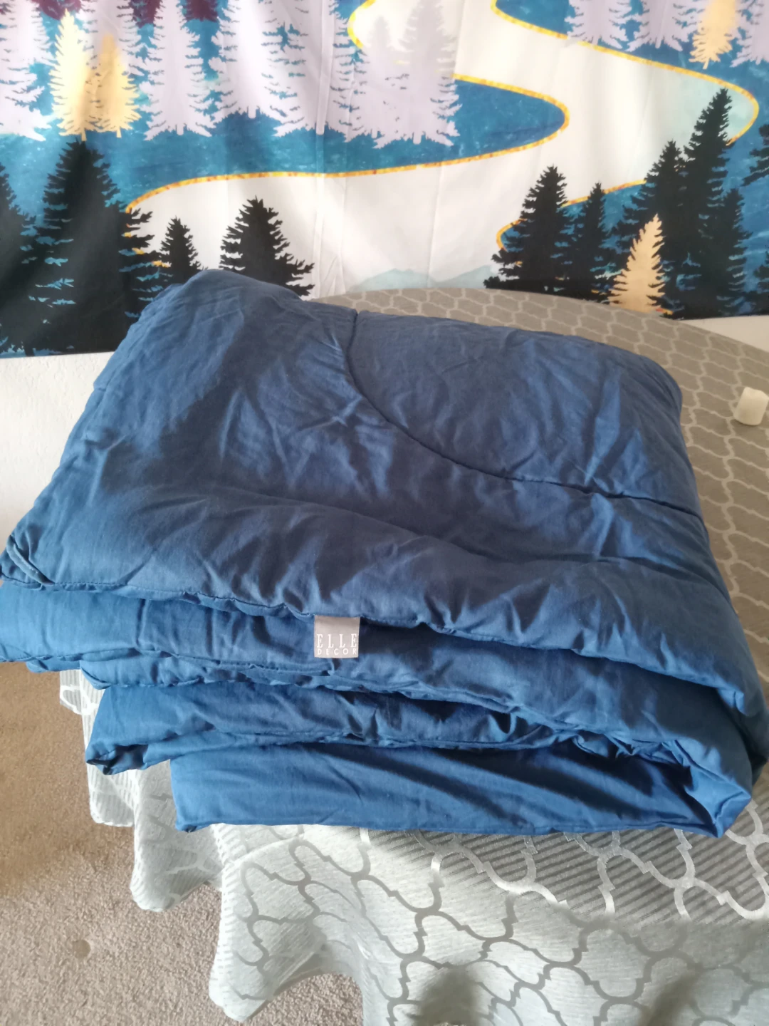Elle Decor Blue Duvet