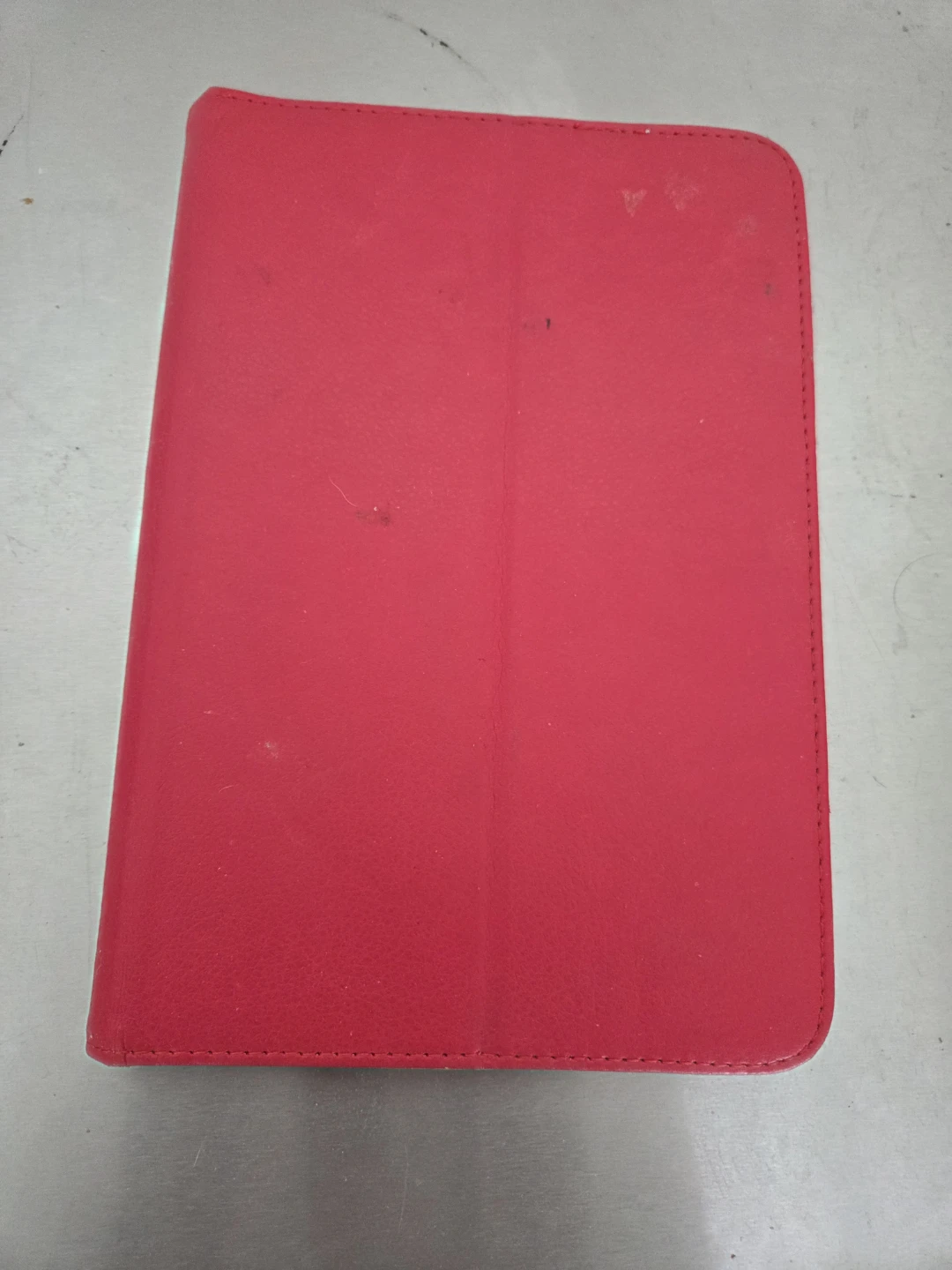 Red Faux Leather Tablet Case with Stand - photo 2