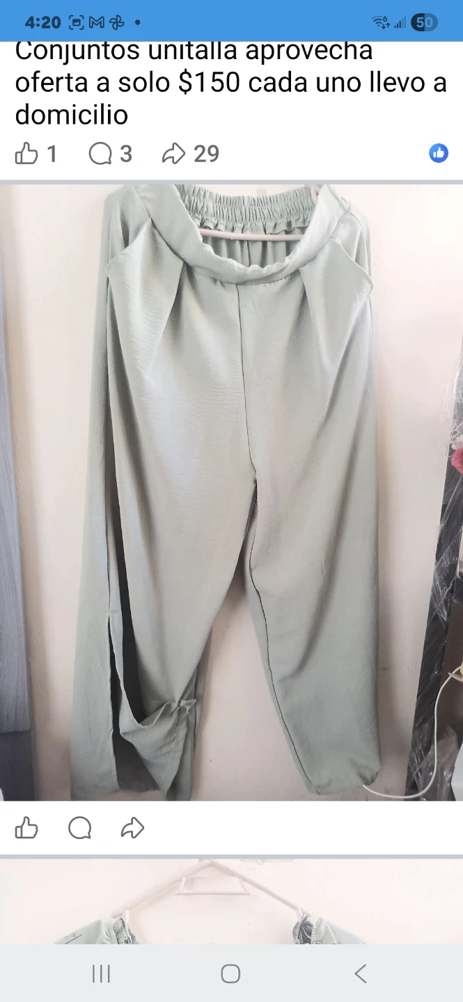 NEW Light Green 5XL Top & Pant - photo 2