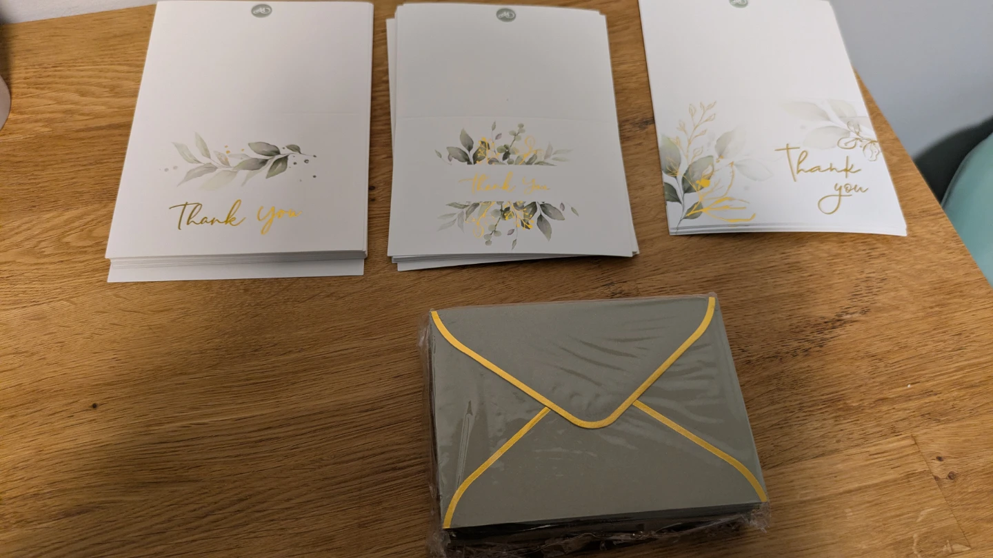 Thank You Cards with Envelopes