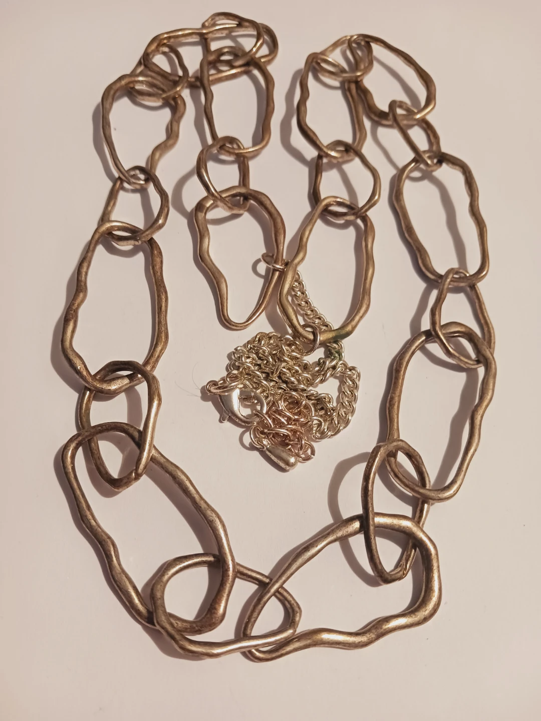 Chunky Irregular Links Artsy Statement Necklace