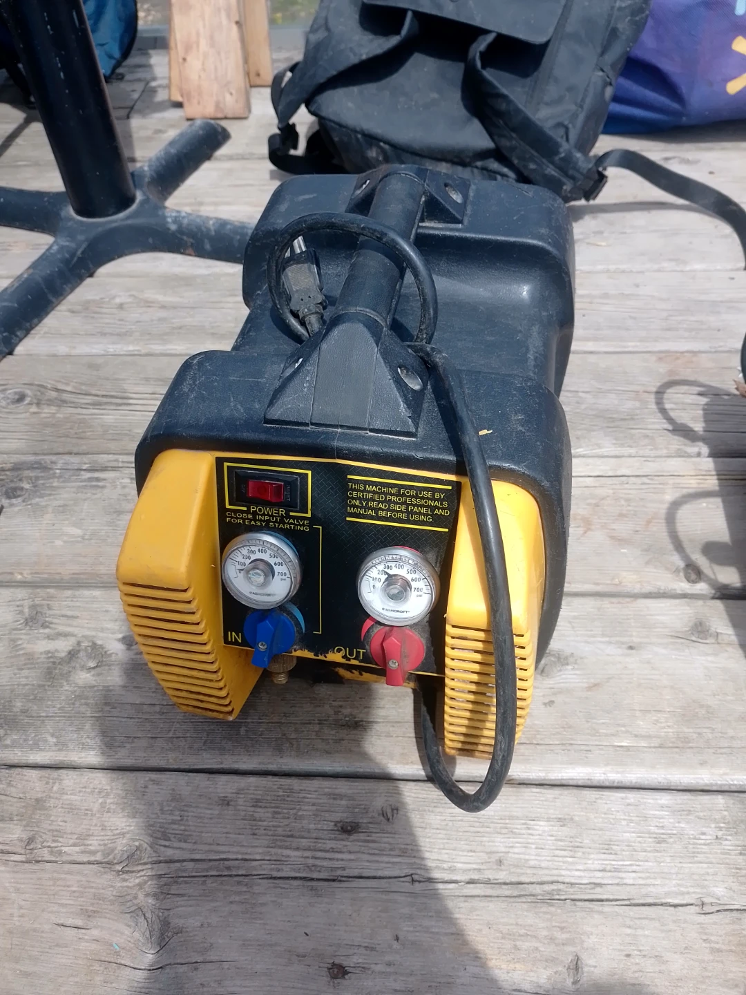 Yellow & Black Diagnostic Machine