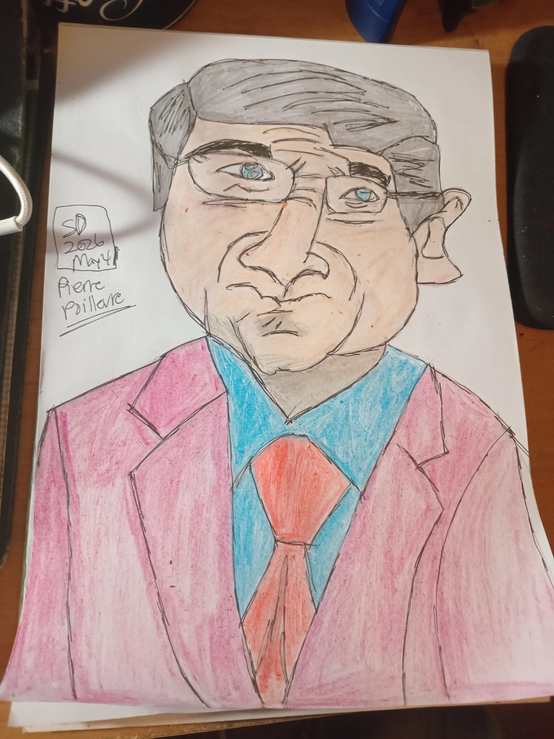 Pierre Poillevre Drawing Illustration by Custom Artist Sherwin