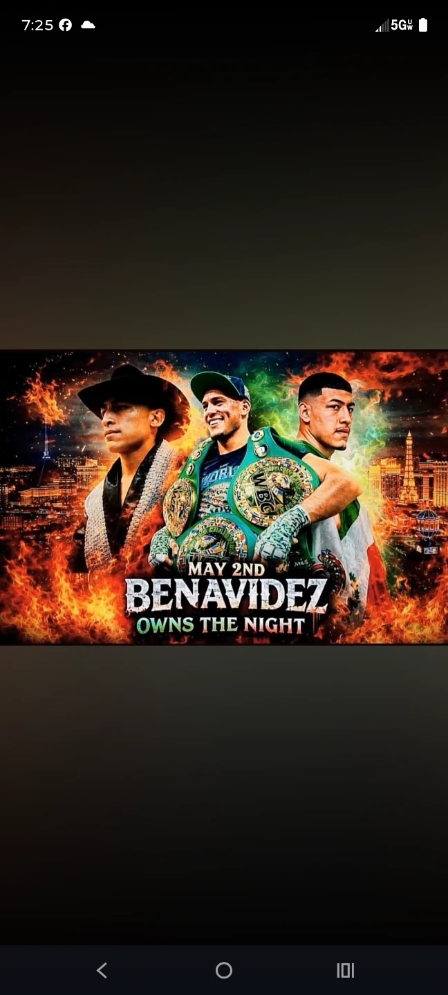 Benavidez "Owns The Night" Boxing Event Poster