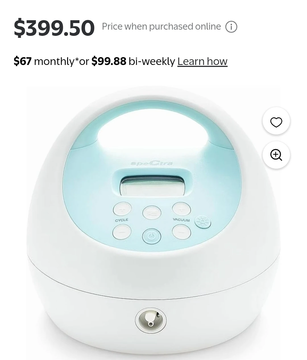 Spectra S1 Plus Breast Pump - photo 3