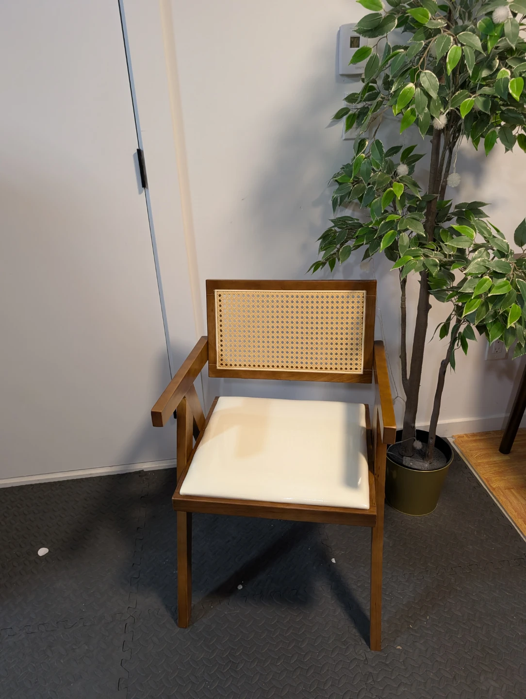 Brand New MCM Rattan Arm Chair