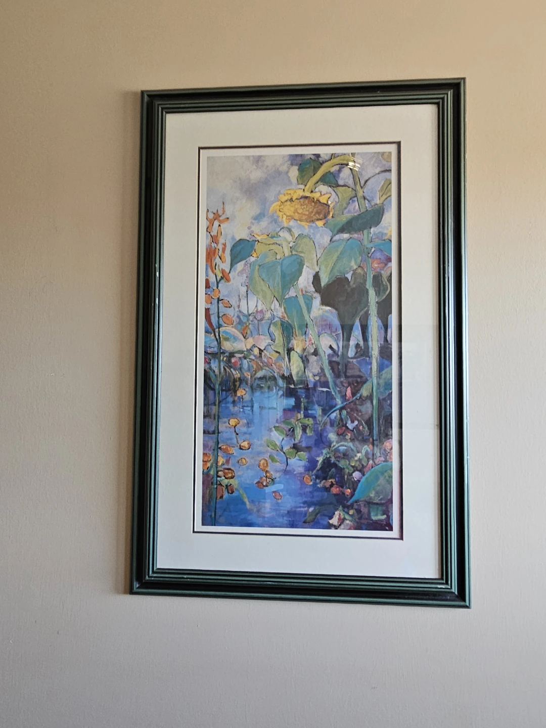 Framed "Sunflowers and Water" Print by Michael Sherman - photo 2