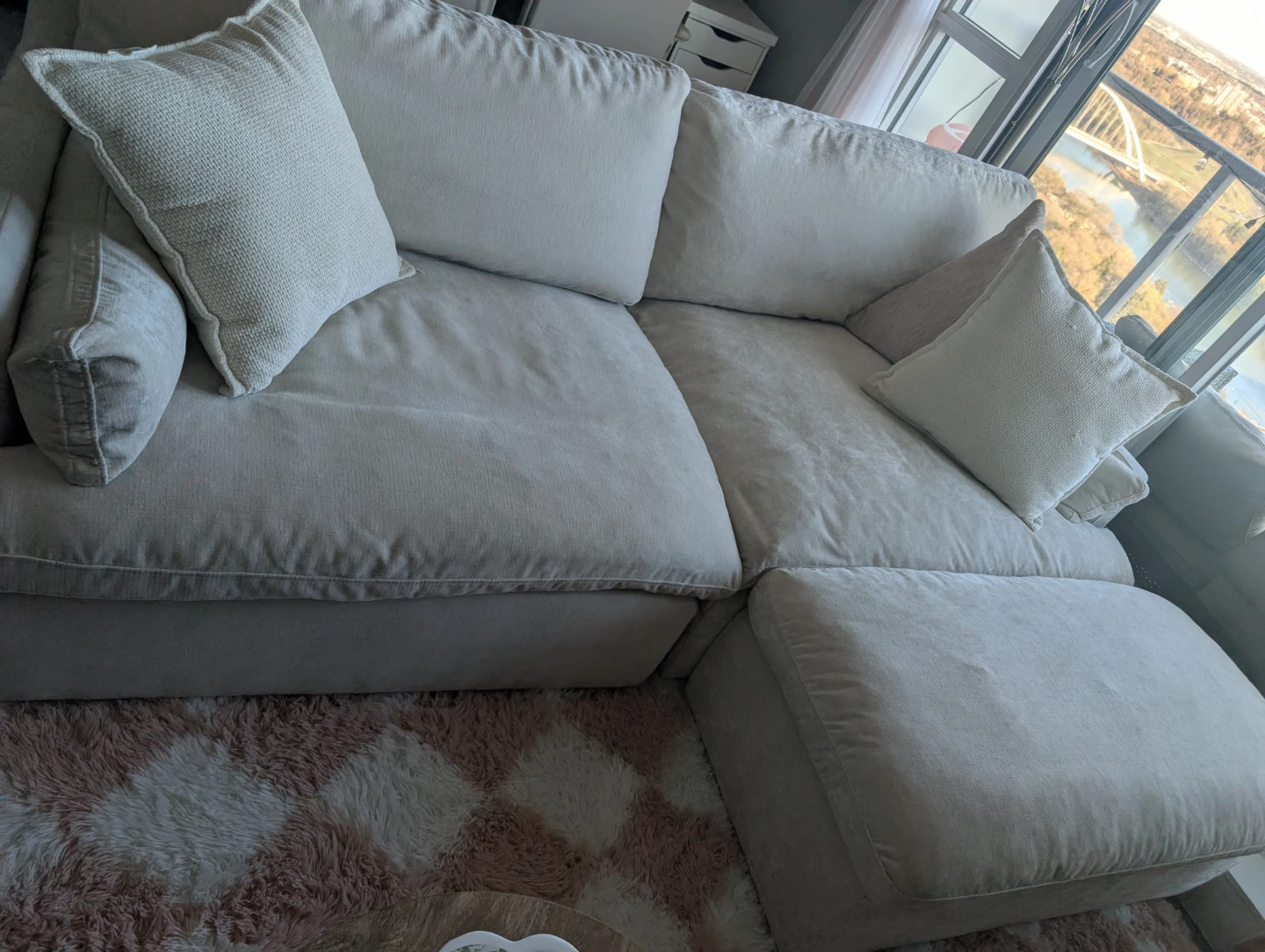 Cream modular sofa - photo 4