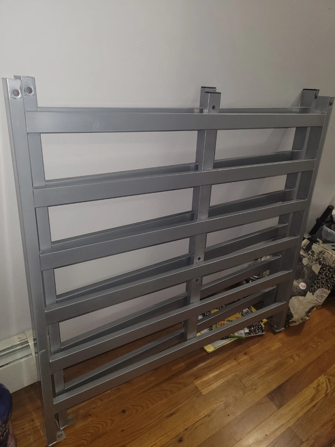 Silver Bed Frame Headboard and Footboard - photo 3