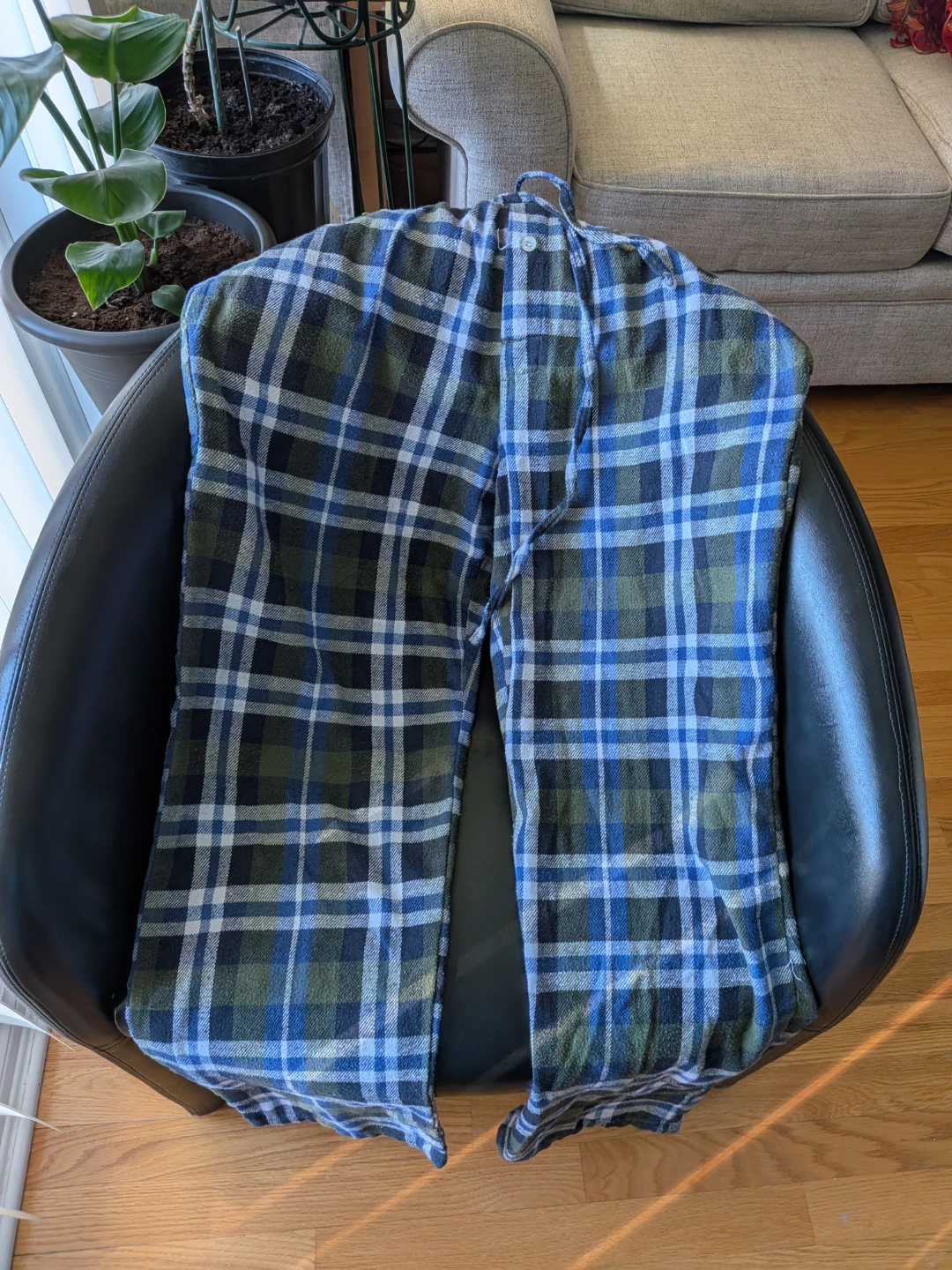 Pantalon de pyjama à carreaux pour hommes
